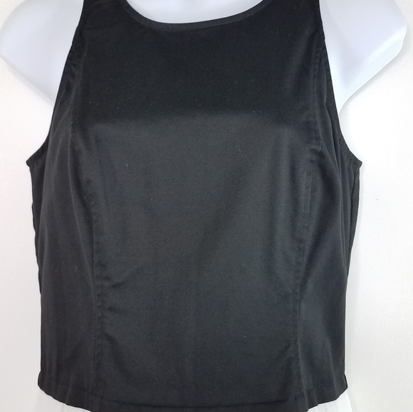 DKNY Black and White Sleeveless High Low Dress Size 4 - Picture 6 of 15